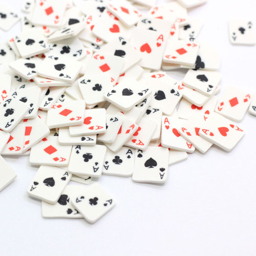 Poker forme polymère argile saupoudre chaude argile douce arrose coloré Nail Art décoration artisanat en plastique minuscules accessoires mignons