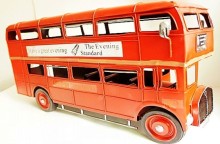 Antique metal bus car model