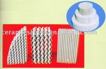 Ceramic structured packing