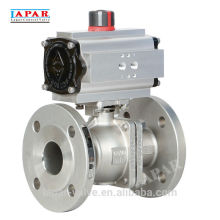 LAPAR Stainless Steel Full Bore Flanged Pneumatic Ball Valves, Motorized Ball Valves