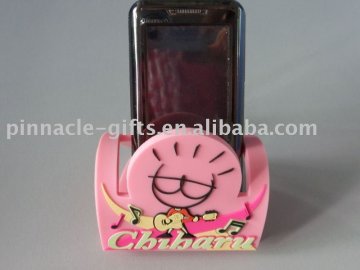 custom soft PVC mobile phone stand/ mobile phone holder