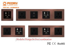 Intelligent media panel HD8600M brushed metal