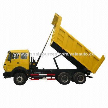 Beiben Dump Truck, ND3254B38/340hp Power/WP10.340E32 Engine/Sized 5.3x2.3x1.3m/20T Load/16cbm Volume