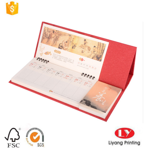 Custom Desk Calendar With Notepad Printing