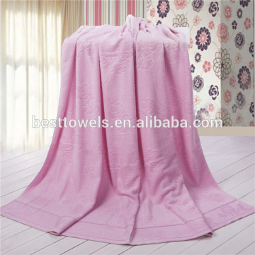 Solid Color Jacquard Bath Towel