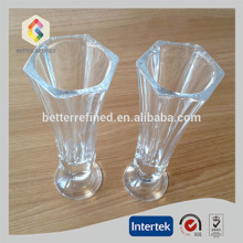 Hand Made Crystal Hexagon Flower Vase