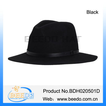 Black customized woman bowler fedora trilby hats