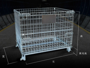 High Quality Wire Mesh Warehouse Cage Container Trolley