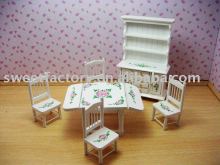 Dinning-room Set wooden mini doll furniture toys