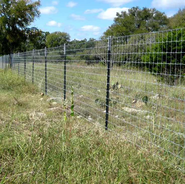 Green American Metal Fence T Post with Spade