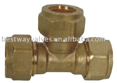 Brass pipe fitting, brass fitting