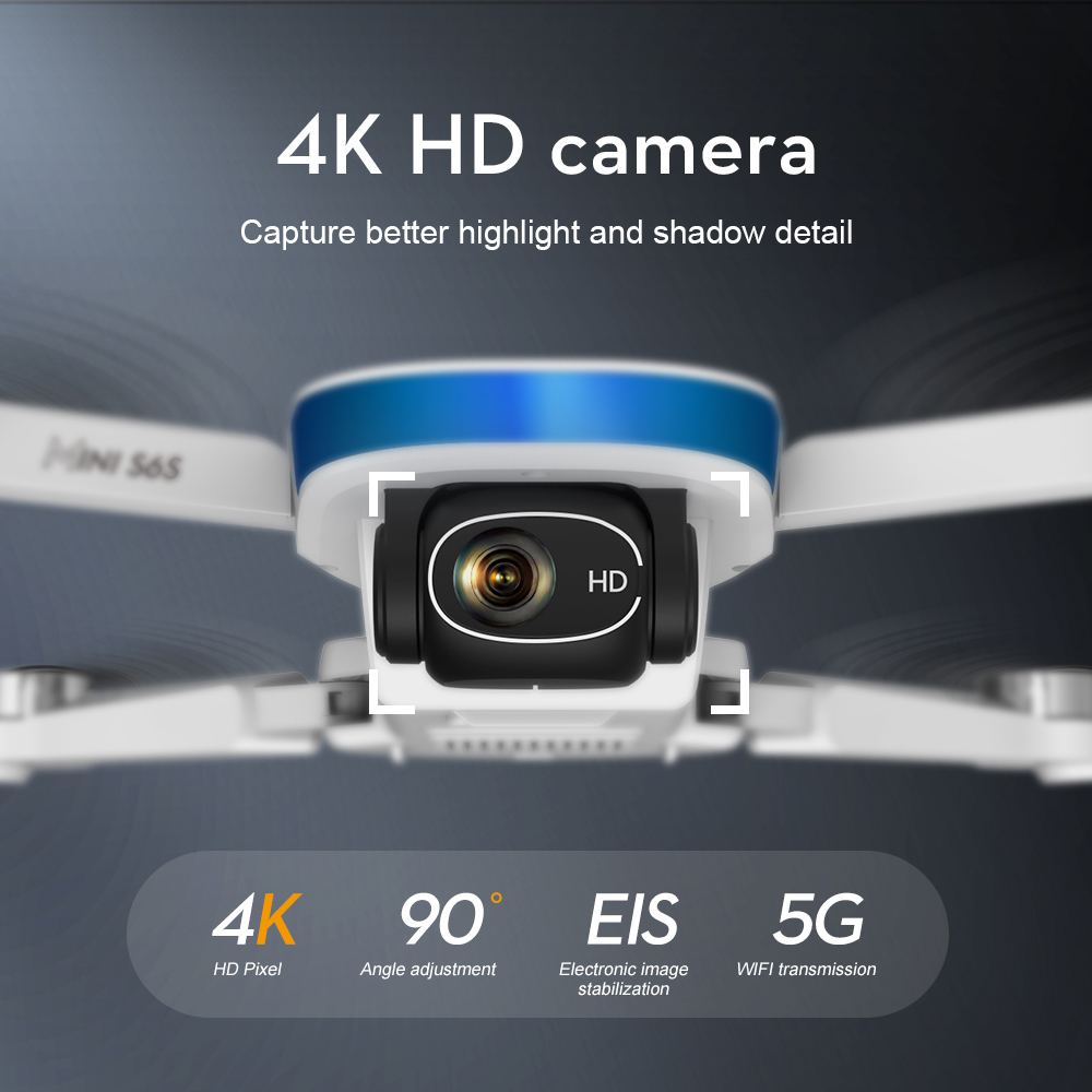2022 New Drone S6S MINI GPS 5G WIFI FPV With 4K HD Camera 25mins Brushless Foldable RC Drone Quadcopter RTF drone