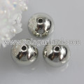 Perles rondes rondes métalliques de galvanoplastie acrylique 4-16MM