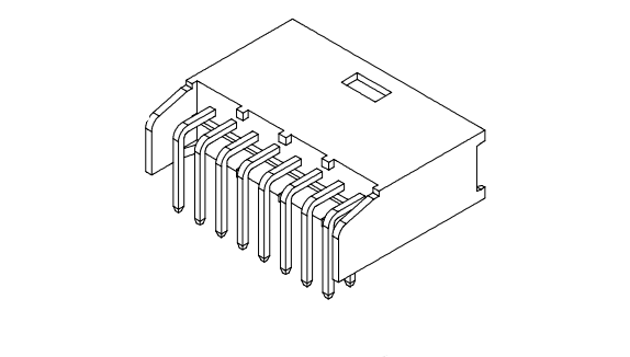 2,54 mm Pitch Double Row 90 ° Wafer AW2549R-2XNP