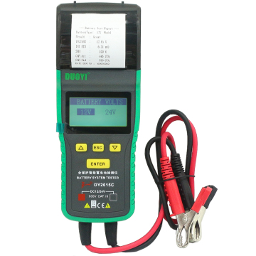 12V 24V Car Battery Detector & Analyzer with Printer