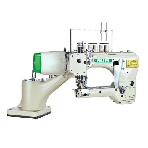 Máquina de coser de enclavamiento de 4 agujas y 6 hilos de alimentación directa del brazo