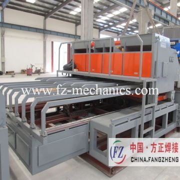 Welded wire mesh roll machine