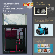 Crushed Ice Blue Large Hard Customizable Fish Tank