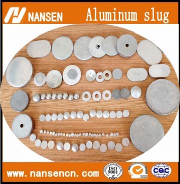 Oval concave aluminum alloy slug