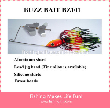 BZ101 10g/15g/24g/30g Lead Head Jig Silicone Skirts Artificial Fishing Buzz Bait