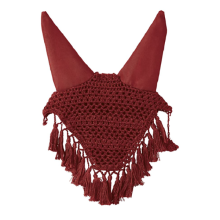 Horse Fly Mask Crochet Bonnet with Tassels