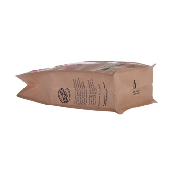 Kraft Coffee Box Bottom Packing Bag con valvola