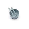 Silicone suction bowl and fork spoon