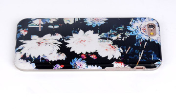Original black background flourishing flowers TPU phone case for iphone6 iphone6 plus