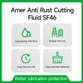 AMER good quality cutting fluid for cast iron grinding and cutting, CNC machining of carbon steel, copper, aluminum