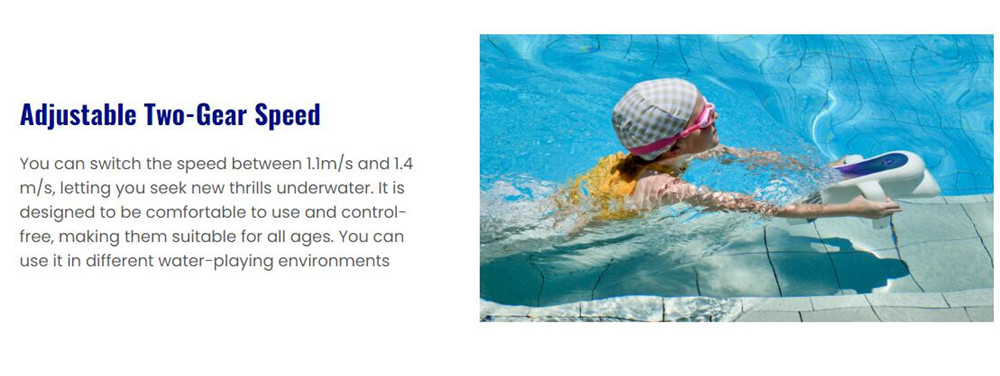 50 min endurance Sublue Hagul EZ Underwater Scooter for water play