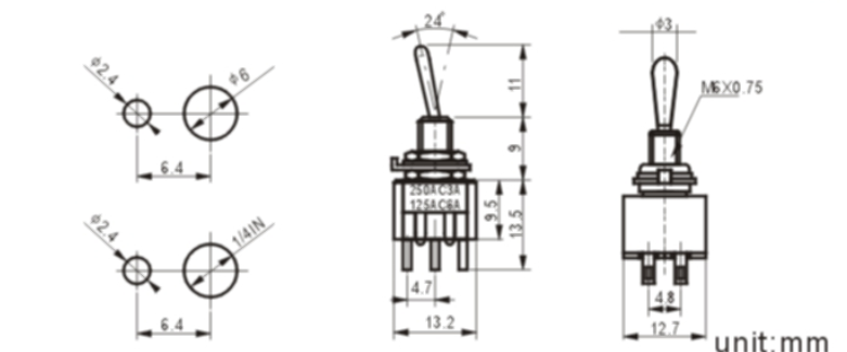 MTS-202-1 toggle switch