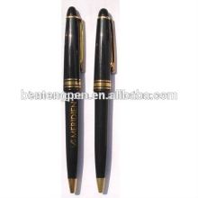 promotional black plastic pen/plastic retractable pen/advertising pen