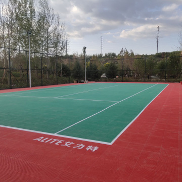 Cancha de tenis al aire libre --- Pavimento deportivo modular