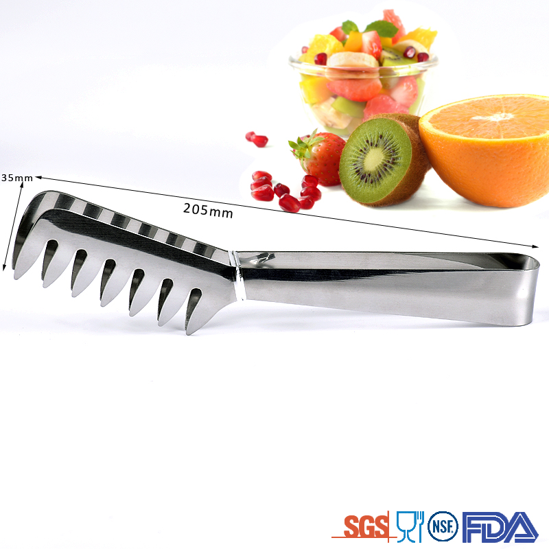 stainless steel salad tong