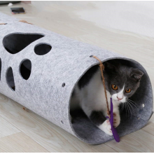 Collapsible Felt Cat Tunnel Toy