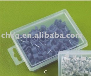 nail circle cable clip