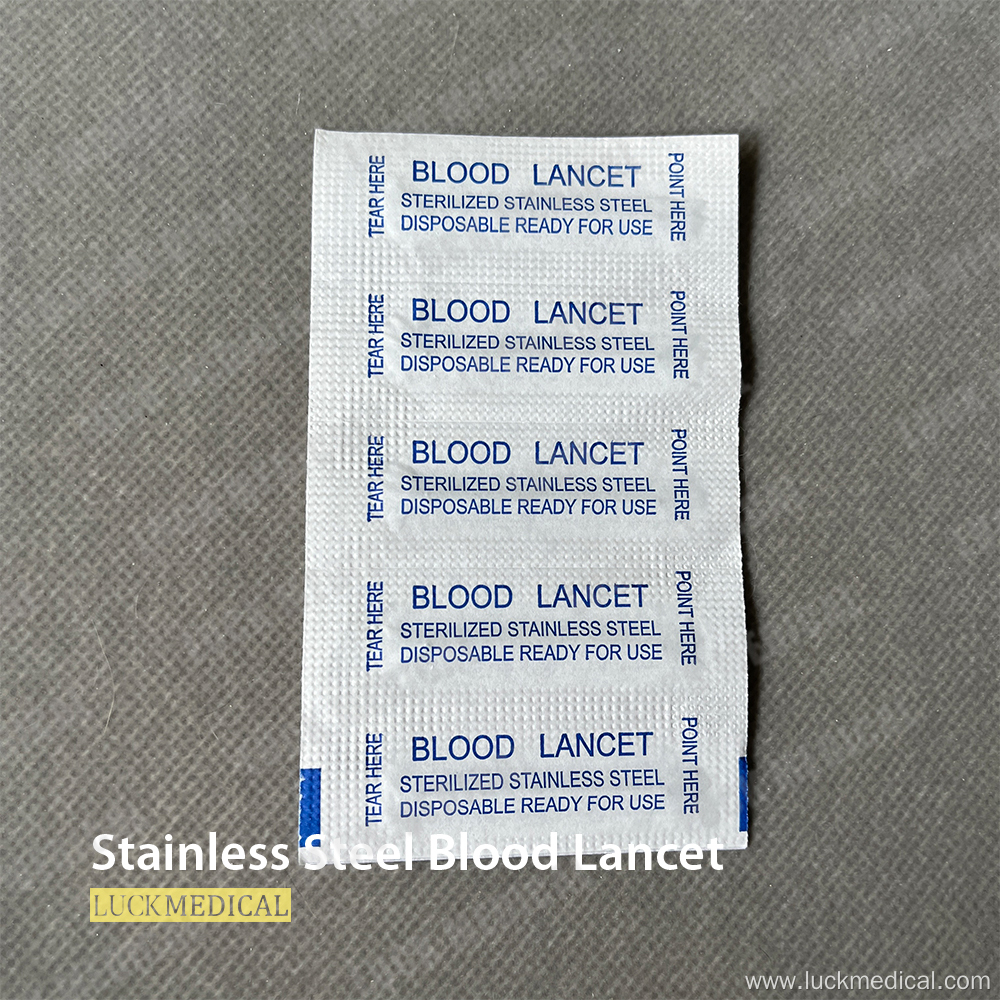 Disposable Stainless Steel Blood Lancet