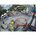 Professioneller Outdoor -Sportfliesen -Basketballplatz