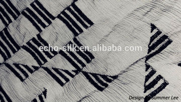 EMB embroidery silk organza fabric.