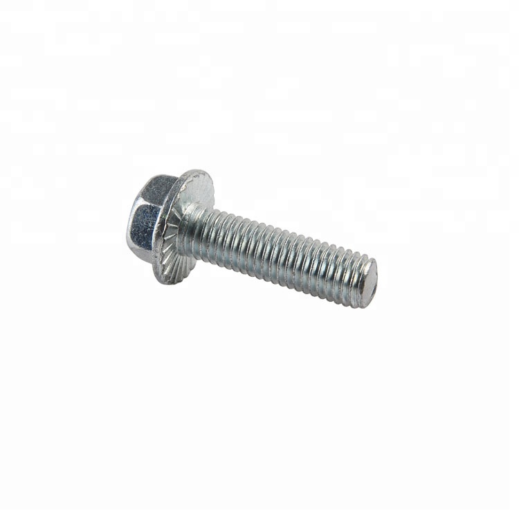 Zink Finish Grade 8.8 DIN6921 Hex Flange Bolt