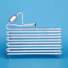 Horizontal freezer display case condenser