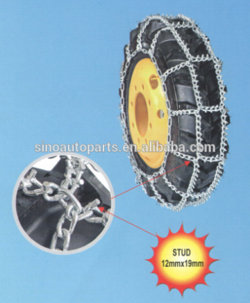 ALLOY STEEL 11MM LINK DESIGN STUDDED TRACTOR CHAINS FOR HEAVY MACHINES TRACTOR SNOW CHAINS