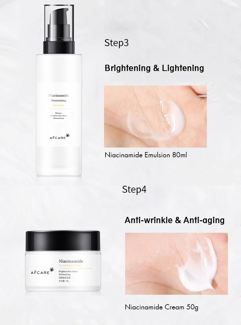 Niacinamide Five-Piece Skin Care Products Moisturizing Whitening Skin Care Set