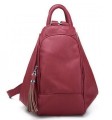 kırmızı çanta tasarımcısı PU deri sırt çantası & müşterek haberci