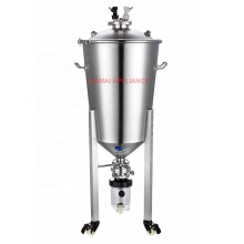 Stainless Steel Conical Fermentor Tanks 30L-100L with Chiller for Home Brewing