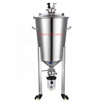 Stainless Steel Conical Fermentor Tanks 30L-100L with Chiller for Home Brewing