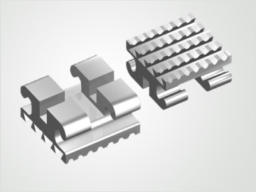 Mini Edgewise Bracket with Serrated Base