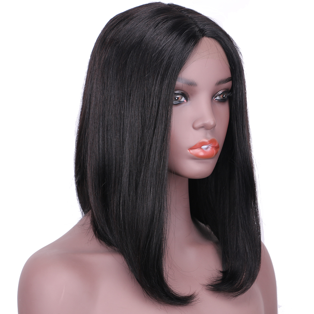 Wholesale 100% Natural Wigs vendor Bob Wigs silk Straight Virgin Hair Lace Frontal brazilian Human Hair Wigs For Black Women