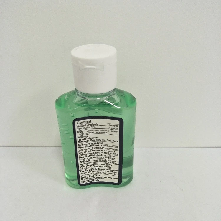 75% Alcohol Germicidal Instant Hand Sanitizer Gel Ce / FDA Certification 30ml/60ml/100ml