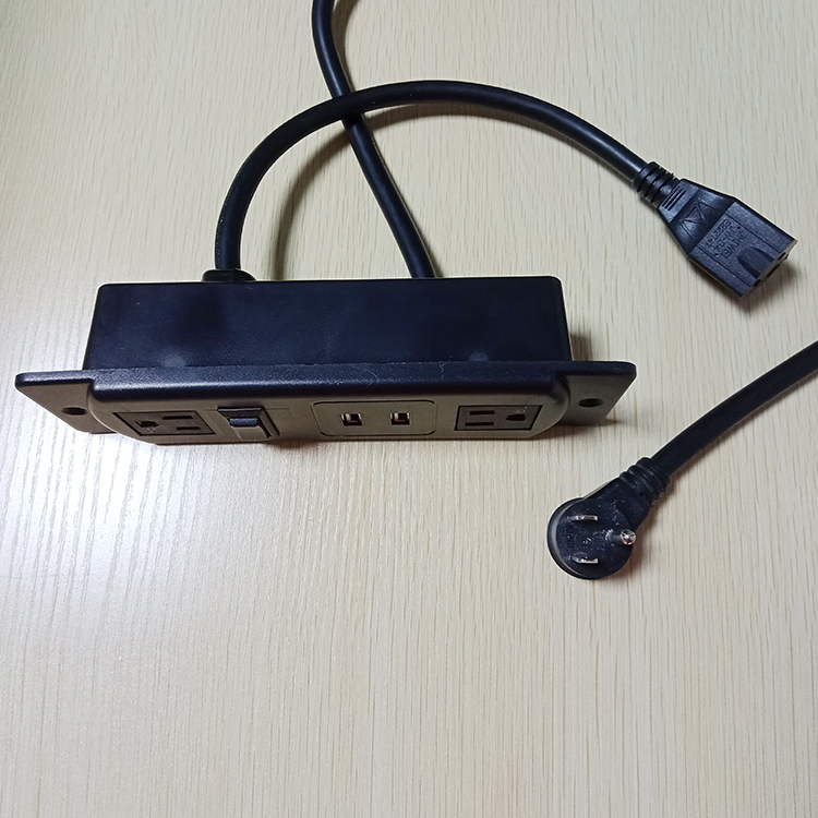 Enchufe de mesa empotrado de EE. UU. US Recessed Tabletop Socket